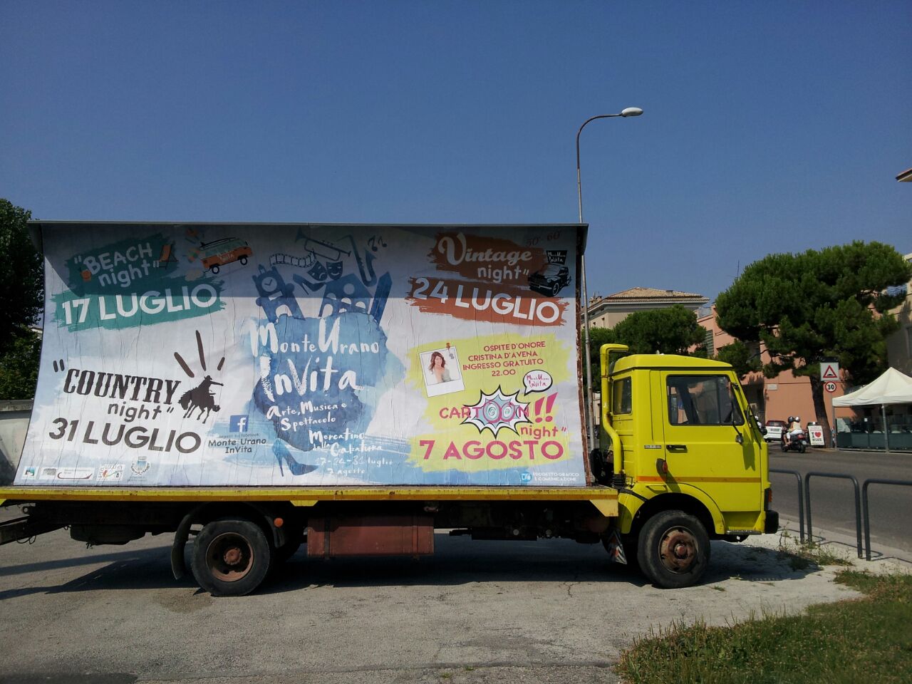 Camion vela Festa Monte Urano